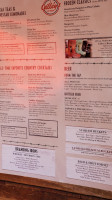 Gilley's Saloon, Dance Hall -b-que menu