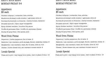 Local Kitchen & Wine Mechant menu