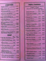 Thai Chili menu