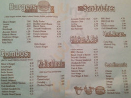 Mom's Ol Fashion Burgers menu