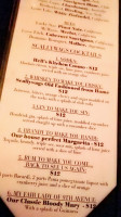 Scallywag's menu