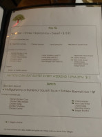 Seva Indian Cuisine menu