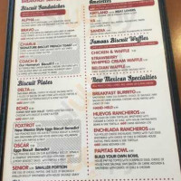 Stripes Biscuit Co. menu