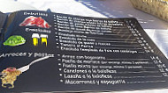 El Regajo menu