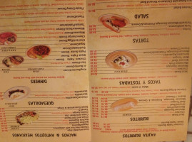 Taco Burrito House menu