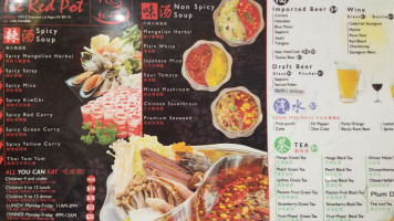 The Red Pot menu