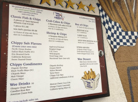 The Wee Chippy menu