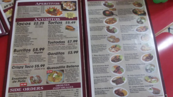 Taqueria Mazatlan menu