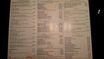 Giovanni's Deli menu