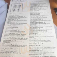 Wild Ginger Bellevue menu