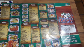 Mariscos El Pescado Loco menu