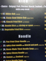 Zzan menu