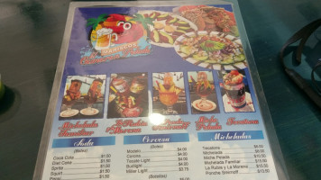 El Camaron Pelado menu