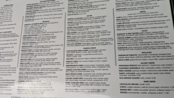 Coupa Cafe menu