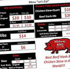 Midway Bbq menu