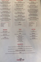 Cafe X2o, Claremont menu