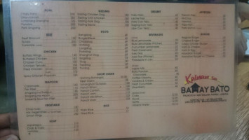 Kainan Sa Bahay Ba'to menu