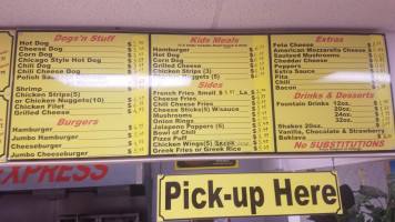 Gyros Express menu