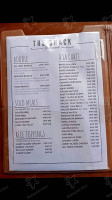 The Shack menu