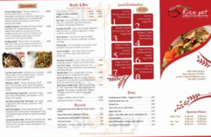 Rice Pot Thai menu