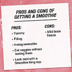 Smoothie King menu