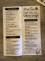 Luna's Tacos Tequila menu