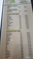 Pizzeria Noćni M menu