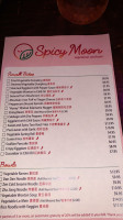 Spicy Moon menu