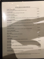 Five Spice Vietnamese menu