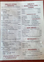 Sibley's -b-q menu