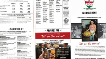 Aurelio's Pizza Wheaton Winfield Il menu