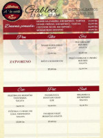 Albatros menu