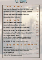 Les Quatre Mains menu