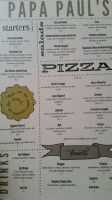 Papa Paul's Brick Oven Pizza Pasta menu