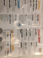 Streats Food Drink menu