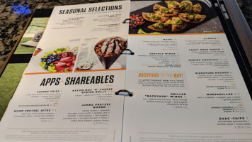 Topgolf menu