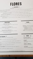 Flores menu