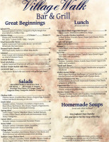 Village Walk Grill menu