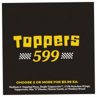 Toppers Pizza food