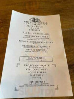 The Honeysuckle menu