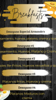 Armando's menu