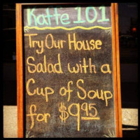 Kaffe 101 menu