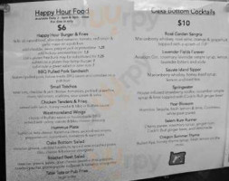 Oaks Bottom Public House menu