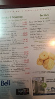 Maggie Mae's Family Restaurant menu