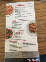 Tin Drum Asia Cafe menu