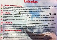 Tradiciones Peruanas menu