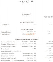 La Co(o)rniche menu