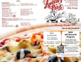 Angelo's Pizza Co menu