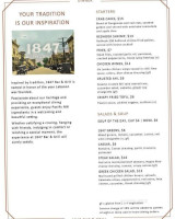 1847 And Grill menu