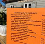 Skroderkrogs menu